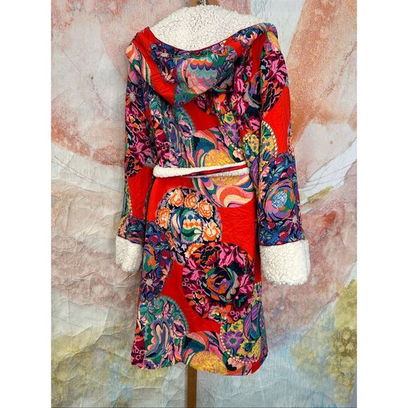 Anthropologie Alexandra Farmer Lively Sherpa-Lined Robe M/L - Picture 10 of 11